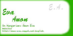 eva amon business card